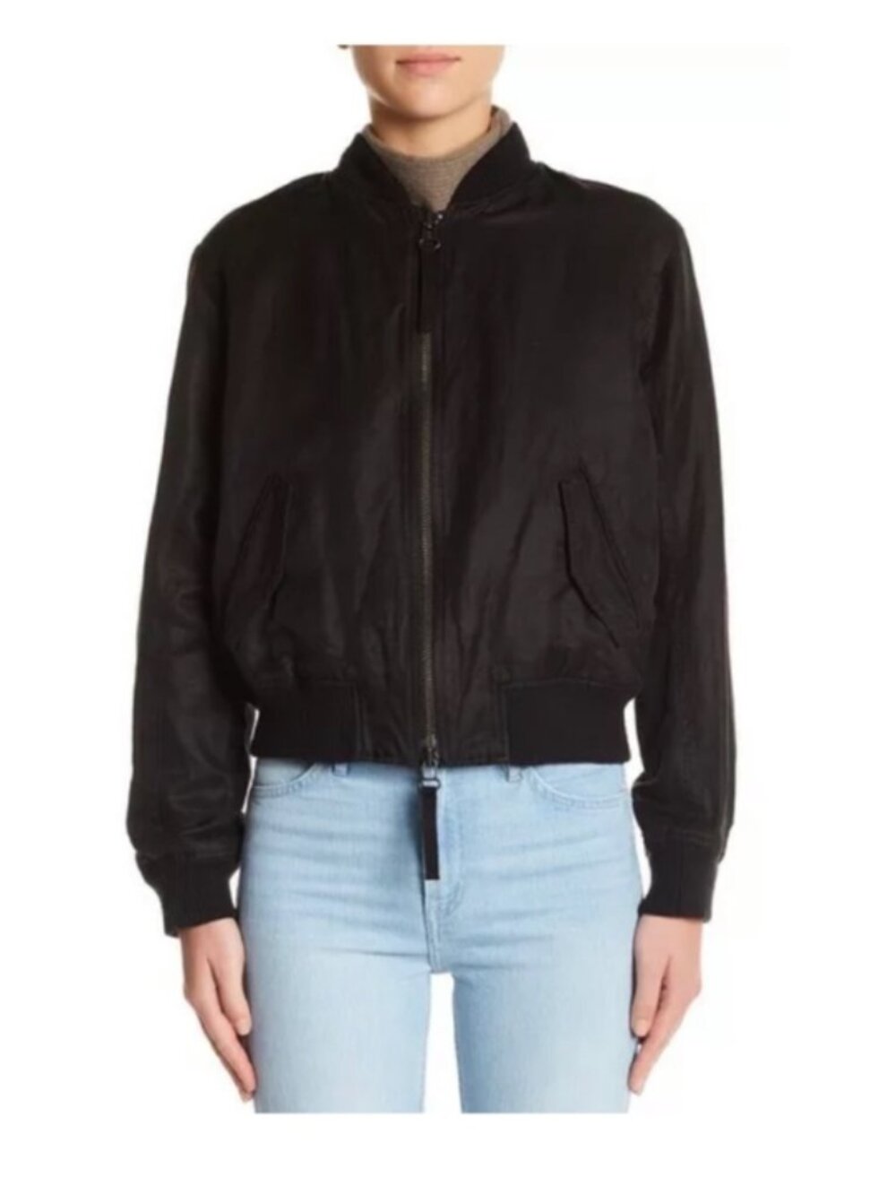 Vince Crop Bomber Jacket Size L